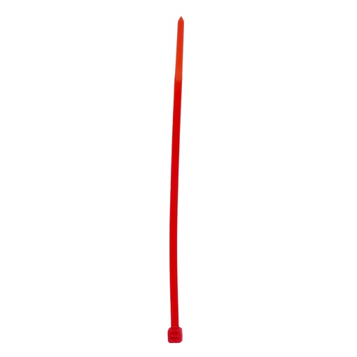 [114254] Cinchos plásticos 150 x 3.6 mm, tensión 18 kg de 50 piezas, color rojo Surtek