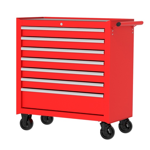 [P36M7] Gabinete móvil 10 gavetas color rojo serie P 36" Urrea