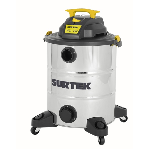 [AS616] Aspiradora de acero inoxidable 16 galones, 5.5 HP Surtek