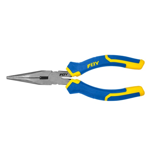[PE6PL] Pinza para electricista con mango bimaterial punta larga de 6" Foy