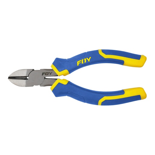 [PE7D] Pinza para electricista con mango bimaterial corte diagonal de 7" Foy
