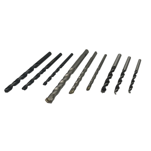 [JBCS9] Juego combinado de brocas para metal, concreto y madera, 9 piezas Surtek