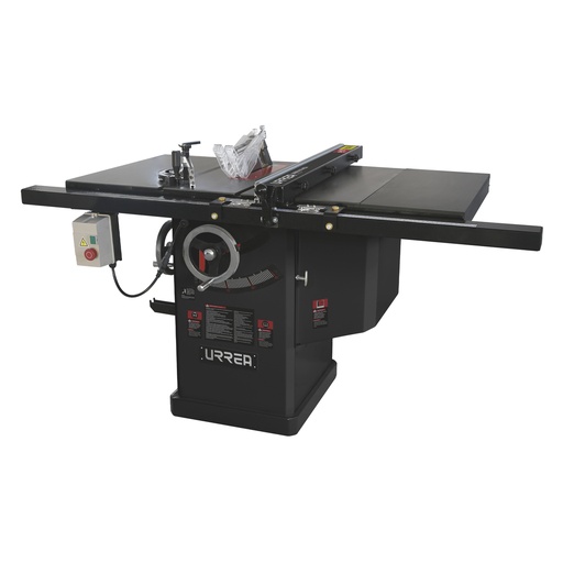 [SM1110B] Sierra de mesa con ducto de salida para polvo 10", 3 HP, 2200 W, 220 V, 3580 RPM Urrea