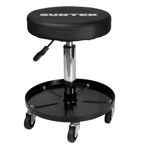 [BAMGS] Banco para mecánico giratorio acolchonado color negro, 60 cm Surtek