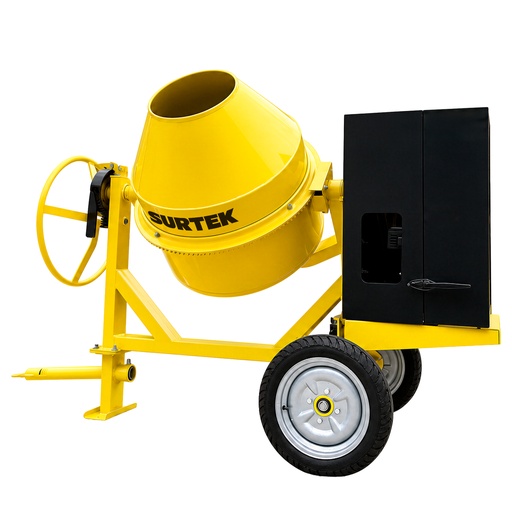 [RC77] Revolvedora de cemento a gasolina de 1 saco, 320 L, 7 HP Surtek