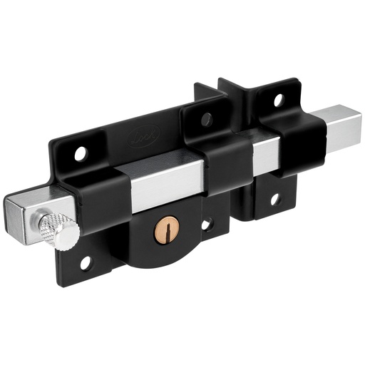 [L570DNM] Cerradura de barra libre función derecha, negro mate, llave estándar, en caja Lock